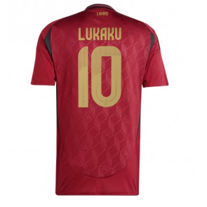 Belgija Romelu Lukaku #10 Domaci Dres EP 2024 Kratak Rukavima